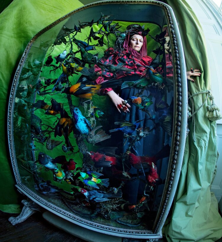 Тильда Суинтон на фото Timothy Walker для W Magazine