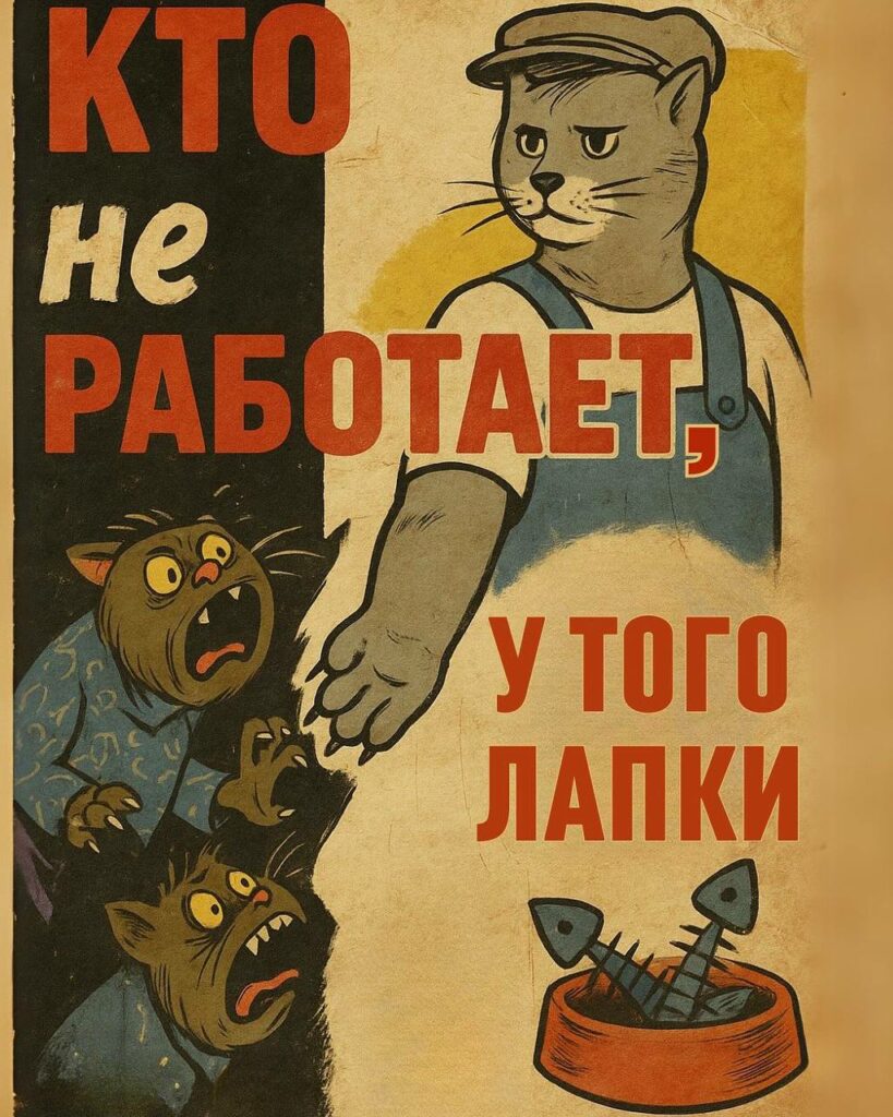 Кто не работает у того лапки.