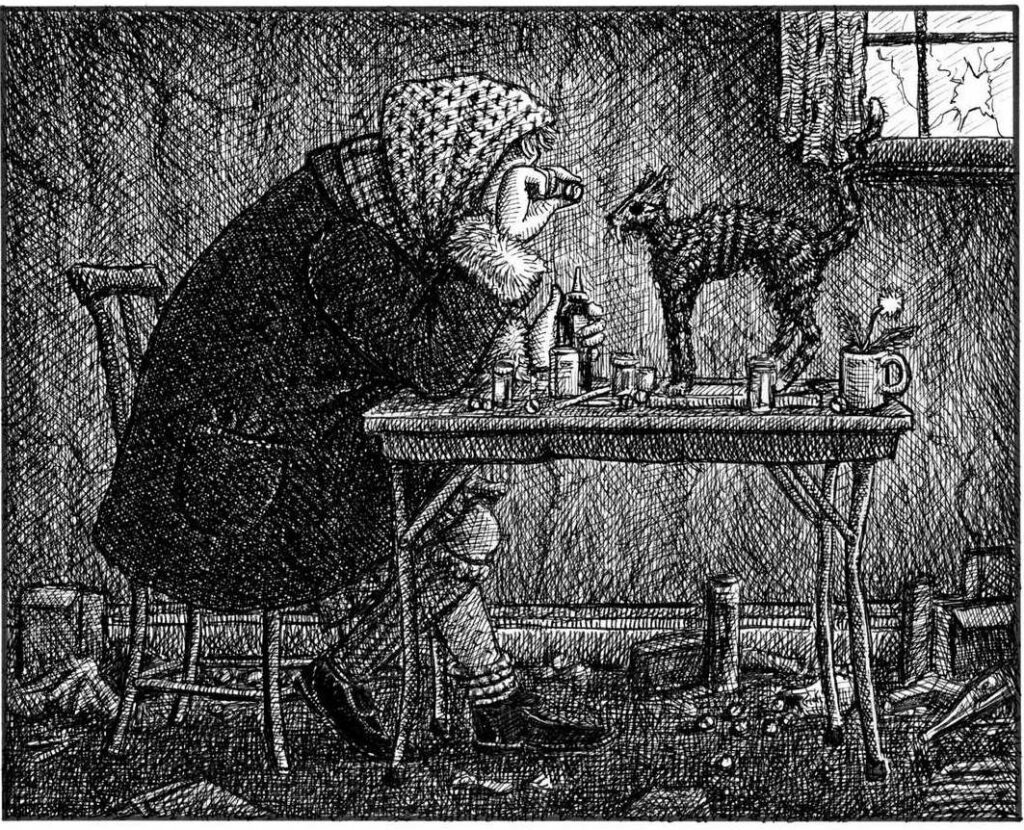 Атмосферный рисунок от Landis Blair для книги