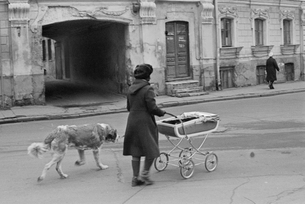Район Остоженки в Москве, конец 1980-х, снимок Пальмина