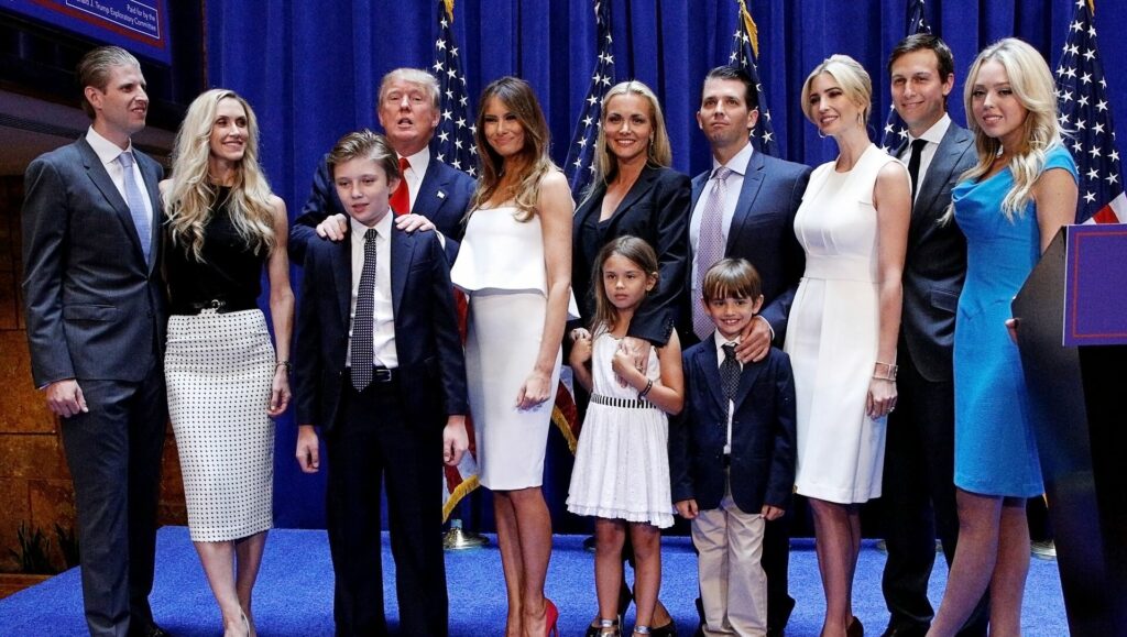 Современная семья Дональда Трампа