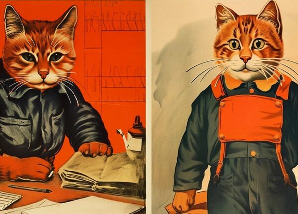 Коты на плакатах СССР: агитация с мурлыканьем