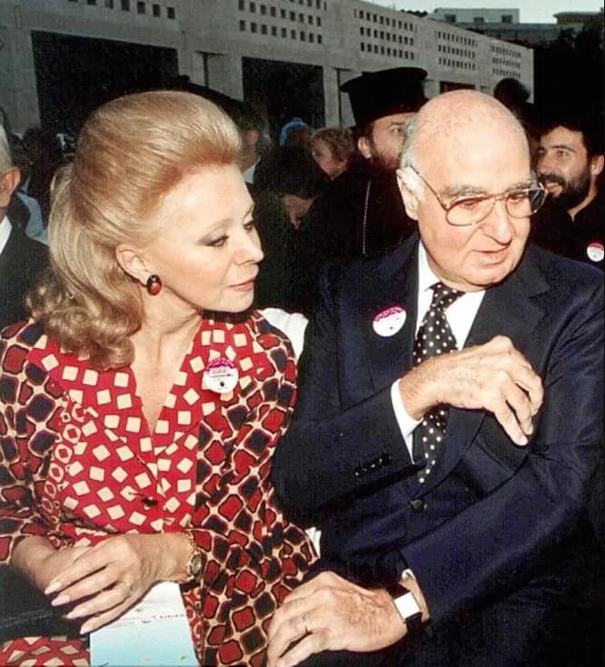 Лили и Эдмонд Сафра на светском приёме в Монако