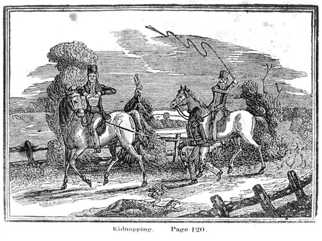 Гравюра 1834 года: похищение чернокожего для продажи в рабство