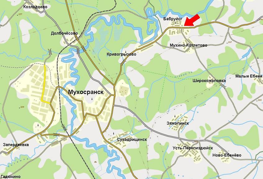 Юмористическая карта Мухосранской области с достопримечательностями