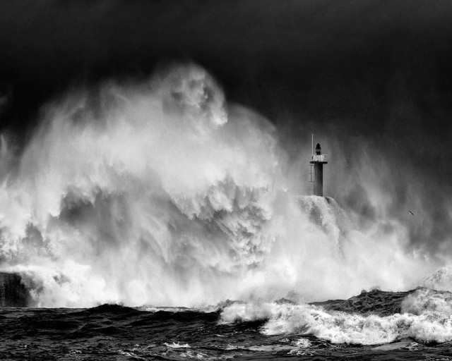 Маяк Сото-дель-Барко Испания Астурия Альберто Гарсия закат