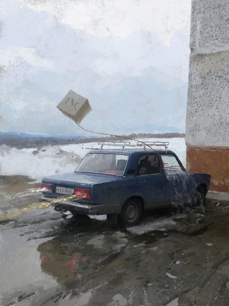 Множественные слои реальности пересекаются в пространстве хрущёвок