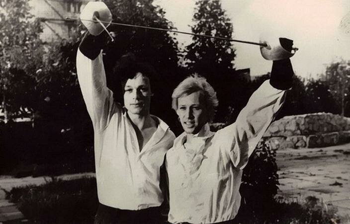 Дмитрий Харатьян и Сергей Жигунов в образе гардемаринов