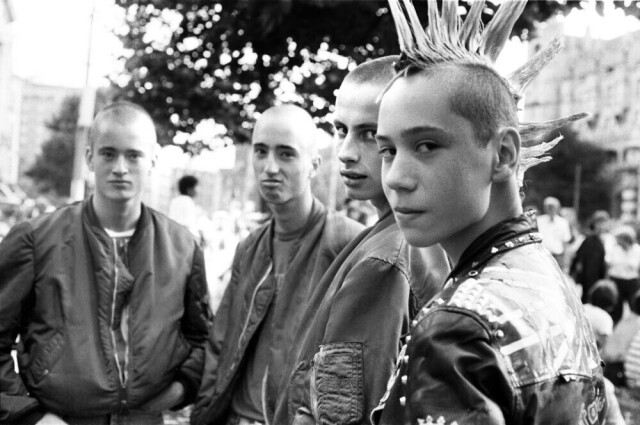 Панки на Лейдсеплейн, Амстердам, 1983 год