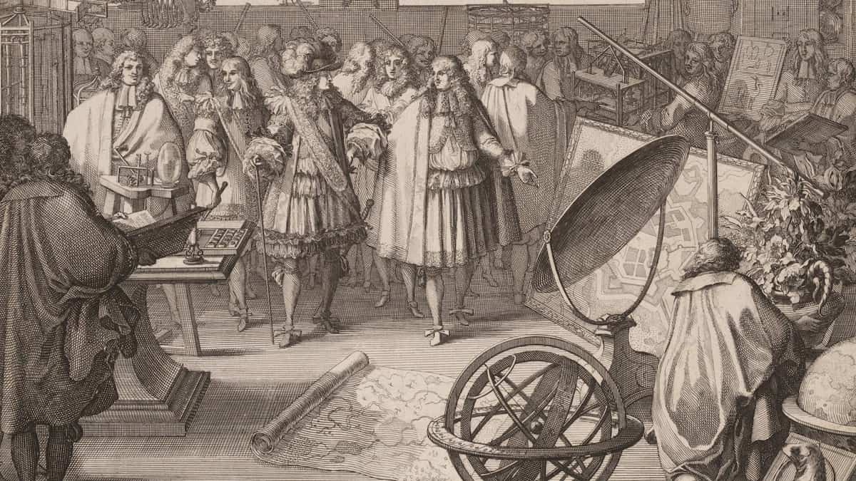 Визит Людовика XIV в Королевскую Академию наук