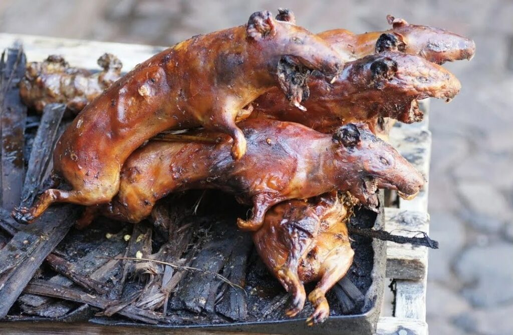 Жареные крысы на рынке &mdash; то, что монгольские дети ели в степи вместо баранины