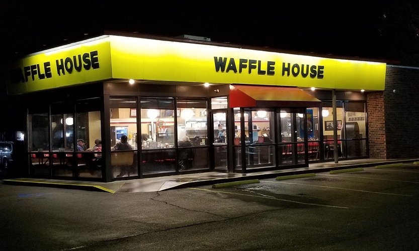 изображение придорожной закусочной Waffle House