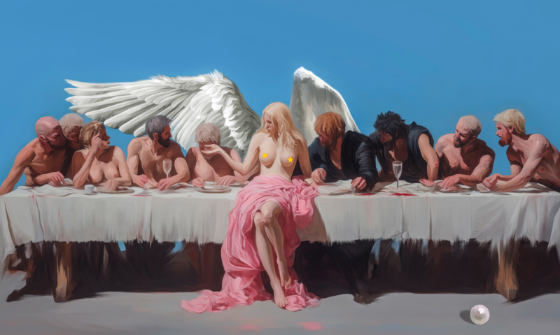 Философский разлом в картине молодой художницы Hana Choi из Сеула