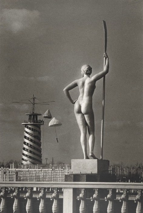 Статуя 'Девушка с веслом' в Парке Горького: Москва Евзерихина, 1934 год