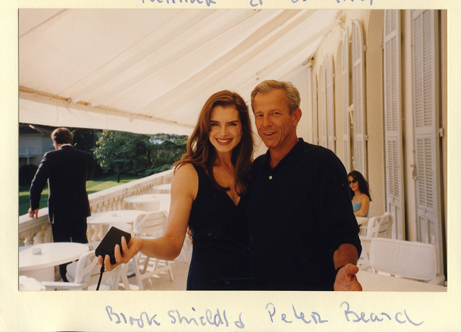 Brooke Shields и Peter Beard на любительском снимке Michael White