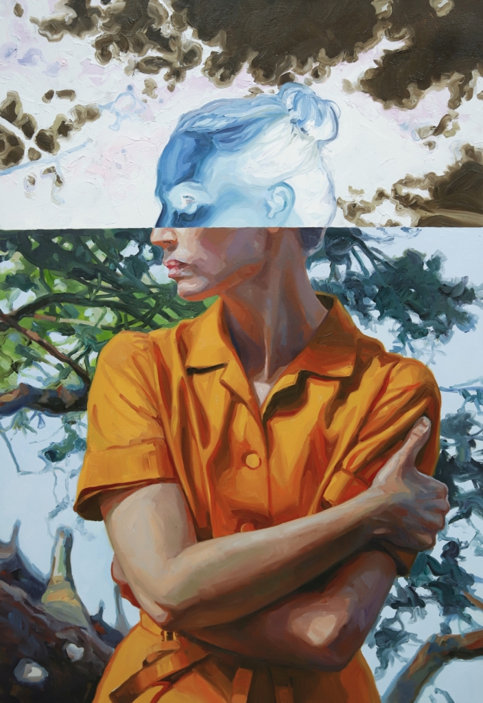 Негативный портрет в стиле современного финского живописца Markku Laakso