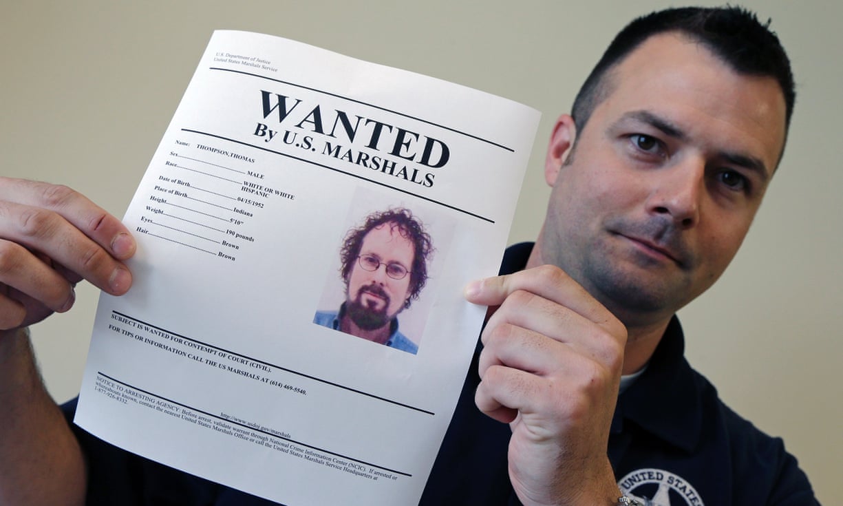 Ориентировка на розыск Томми Томпсона &mdash; искателя сокровищ, скрывшегося от правосудия