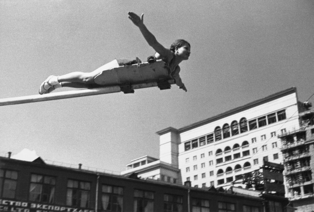 Физкультурный парад на Манежной площади: кадр Евзерихина, 1938 год