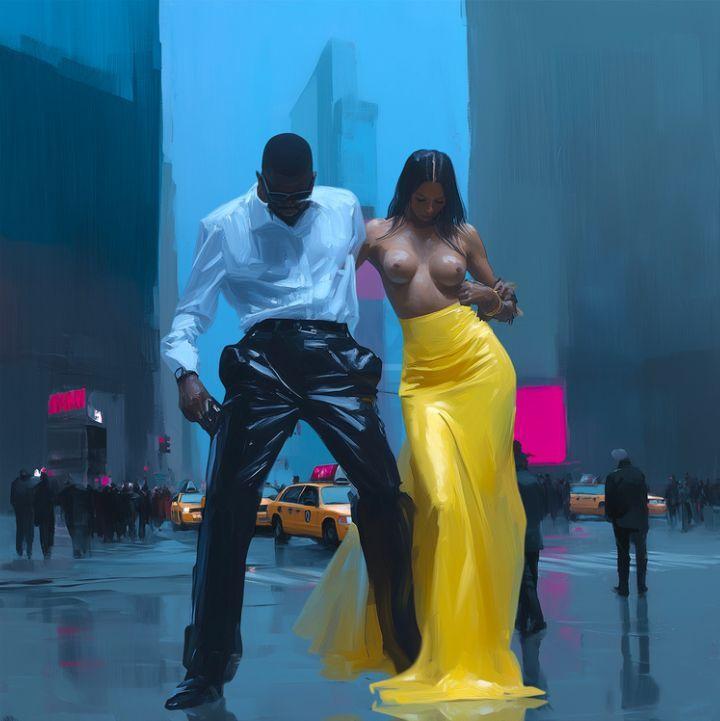 Бетонная серенада от Hana Choi в экспрессионистском стиле с корейским влиянием