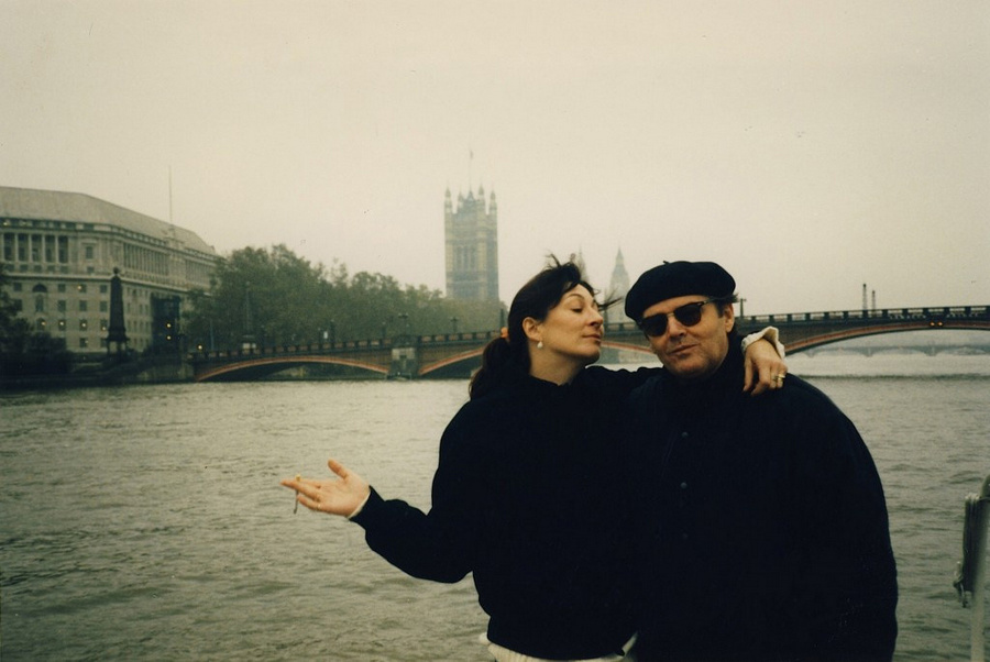Jack Nicholson и Anjelica Huston на полароиде Michael White