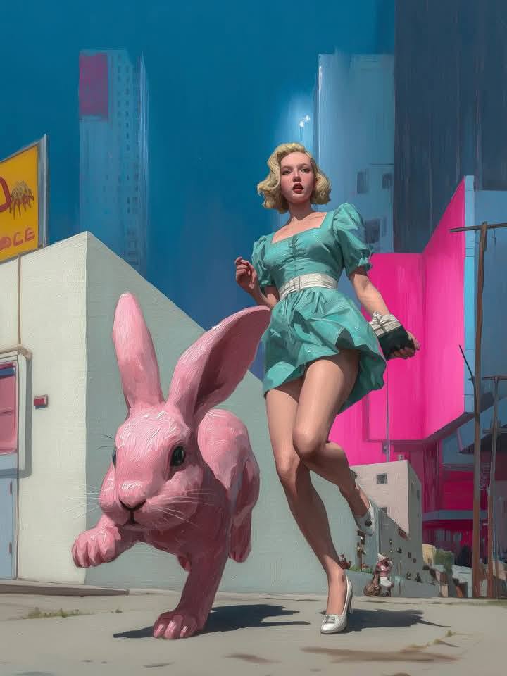 В бетонном мире абстрактная рефлексия Hana Choi