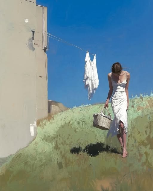 Размышления в стиле корейской тушевой живописи Hana Choi