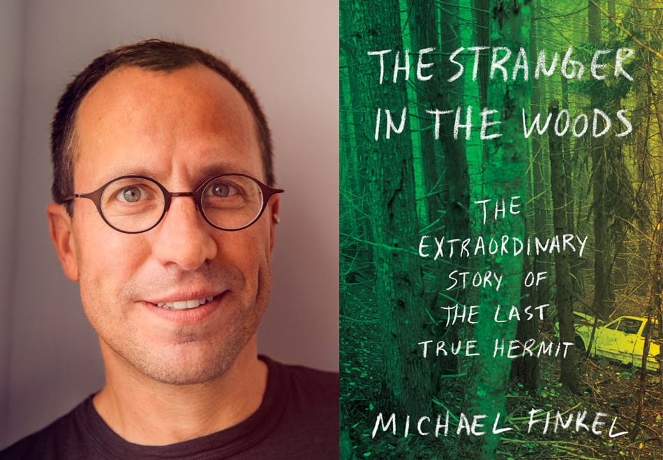 Обложка книги Майкла Финкеля Незнакомец в лесу о Кристофере Найте, 2017 год