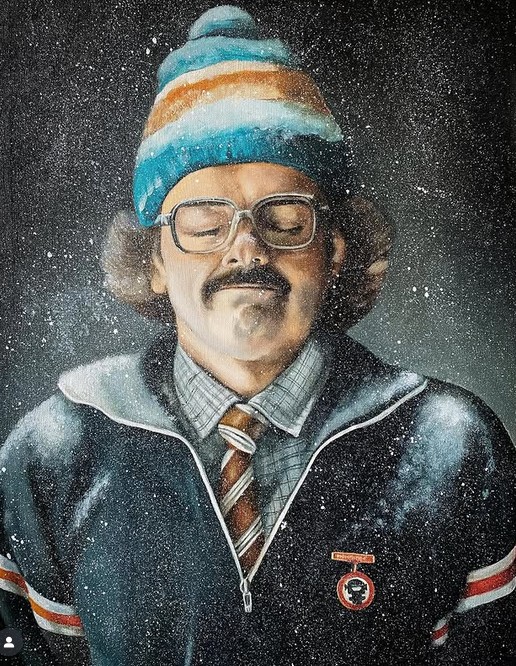 Портрет инженера в советской эстетике от художницы Саши Володиной
