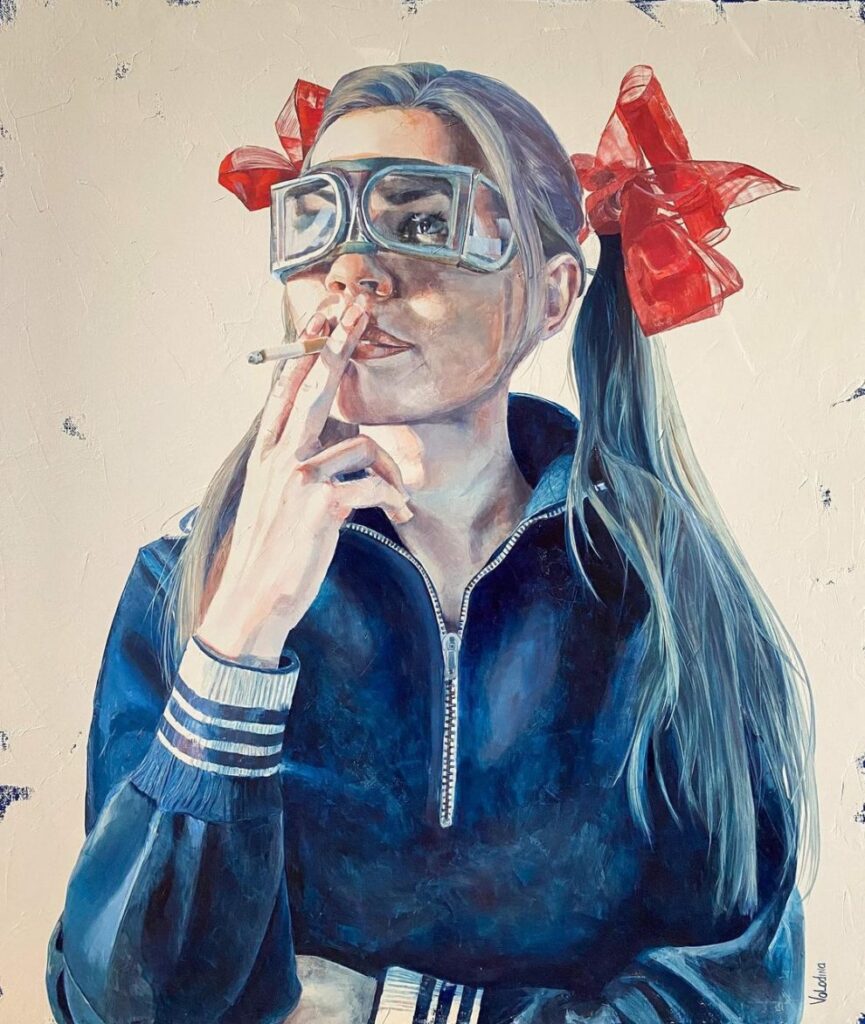 Первый автопортрет художницы Саши Володиной из Нижнего Новгорода