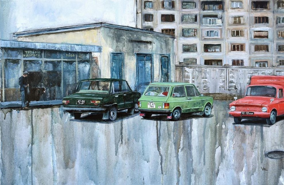 Товары в дорогу картина Саши Володиной о советских артефактах