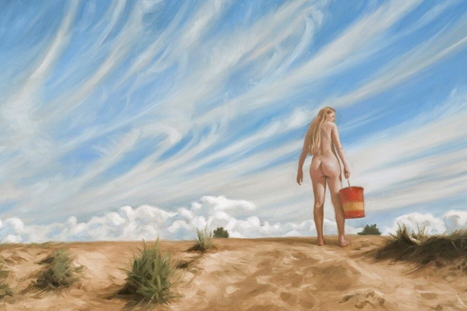 Девушка с ведром в финском стиле художника Markku Laakso