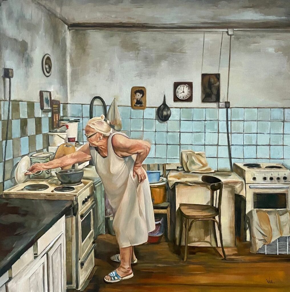 Женщина из прошлого картина Саши Володиной о советской эпохе