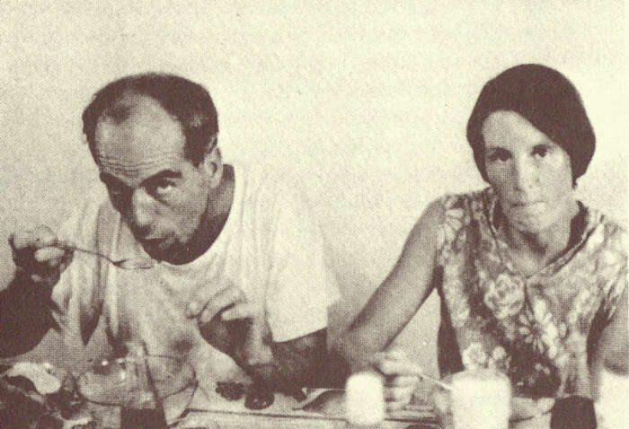 Морис и Мэрилин Бэйли за обедом в день своего спасения