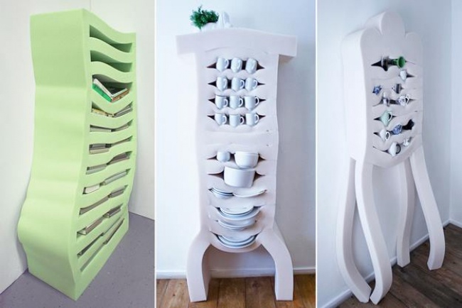 Поролоновый шкаф от нидерландского дизайнера Деви ван де Кломпа