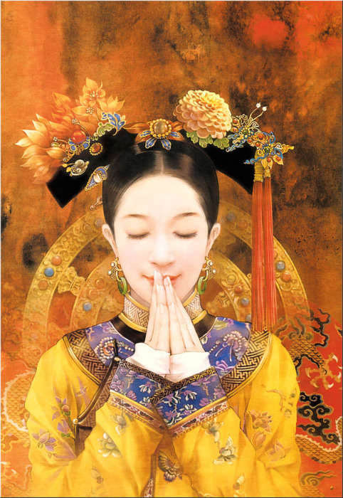 Молодая воительница с мечом в картине Der Jen