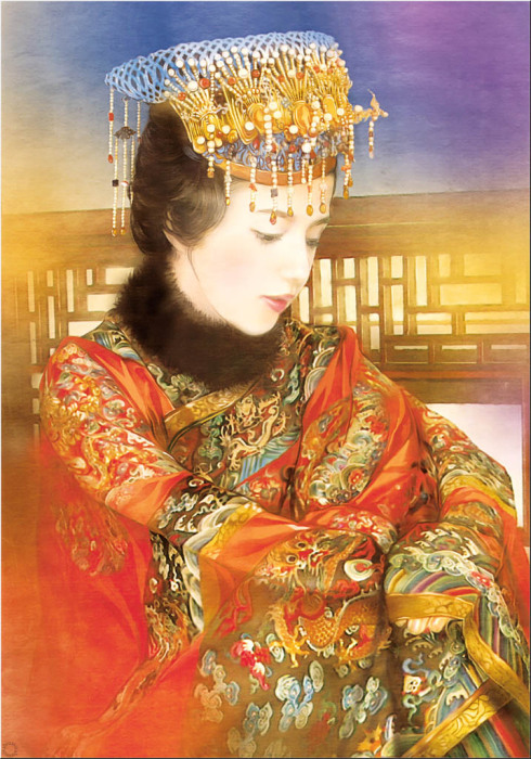 Принцесса с фениксом в волосах: работа Der Jen