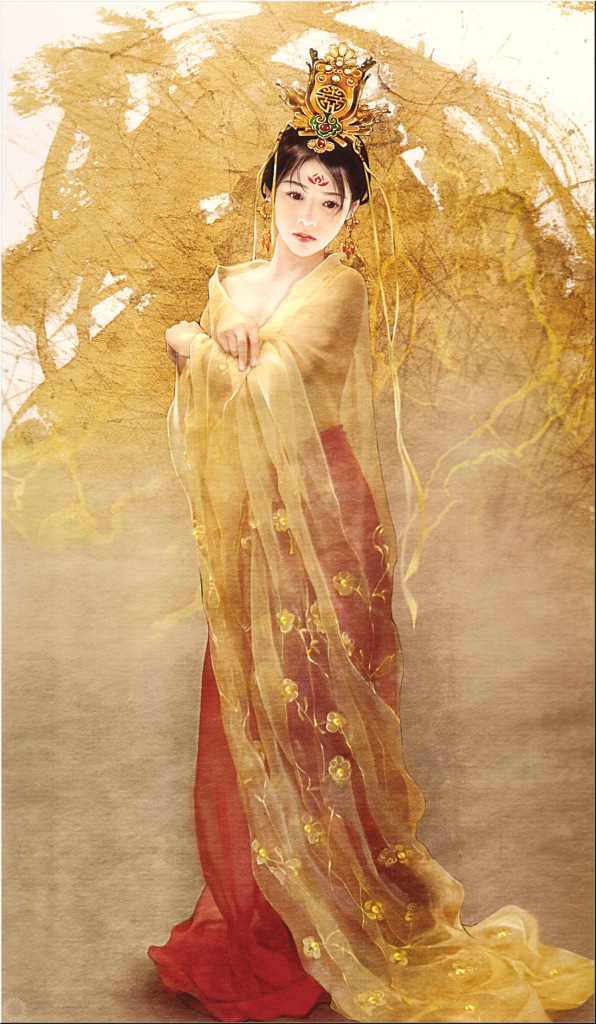 Знатная дама в церемониальном платье из серии Der Jen