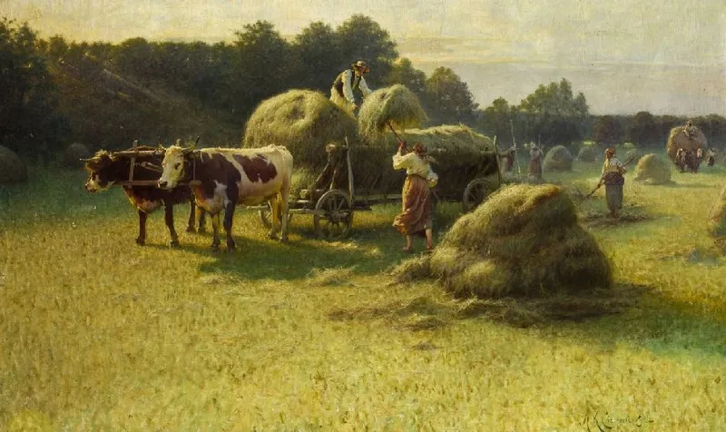 Польские крестьяне на сенокосе которых шляхта называла быдлом