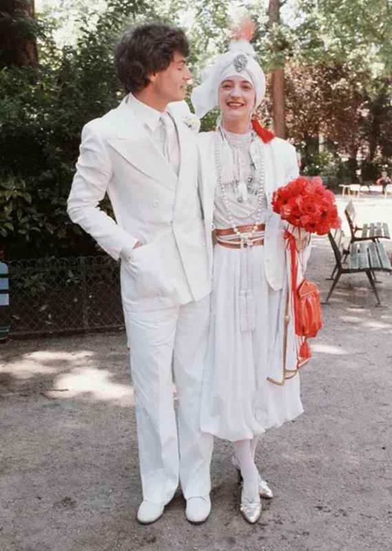 Свадьба Лулу де ла Фалез в наряде от Yves Saint Laurent