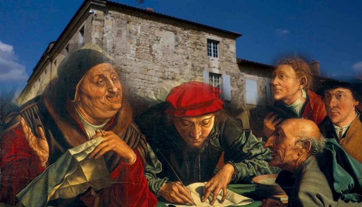 Исторический дом с заложенными кирпичом окнами - след налога на свет