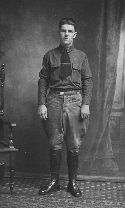 Артур Бэрри в военной форме во время Первой мировой войны