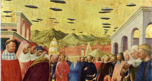 НЛО на средневековых картинах, фресках и иконах