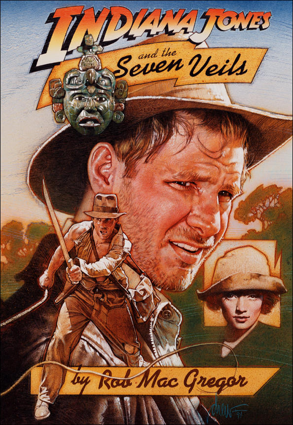 Индиана Джонс в аэрографической манере Дрю Струзана (Drew Struzan)