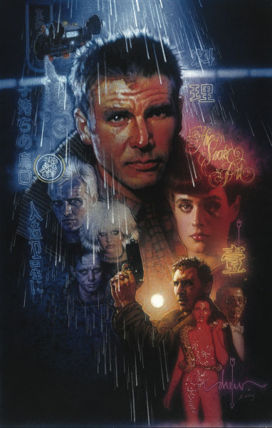 Бегущий по лезвию на классическом постере Drew Struzan