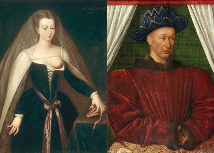 Агнесса Сорель Agnès Sorel с королём Карлом VII Charles VII