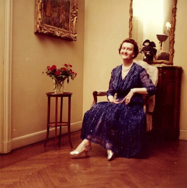 Портрет Югетты Клар в 1950-е