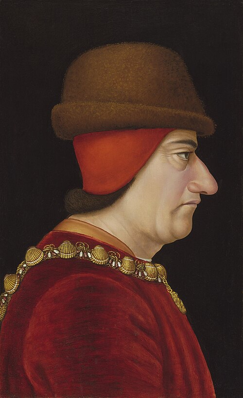 Портрет Людовика XI Louis XI подозреваемого в смерти Агнессы Сорель