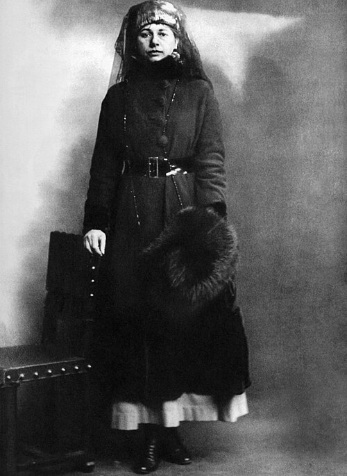 Мата Хари в день ареста, 13 февраля 1917 года