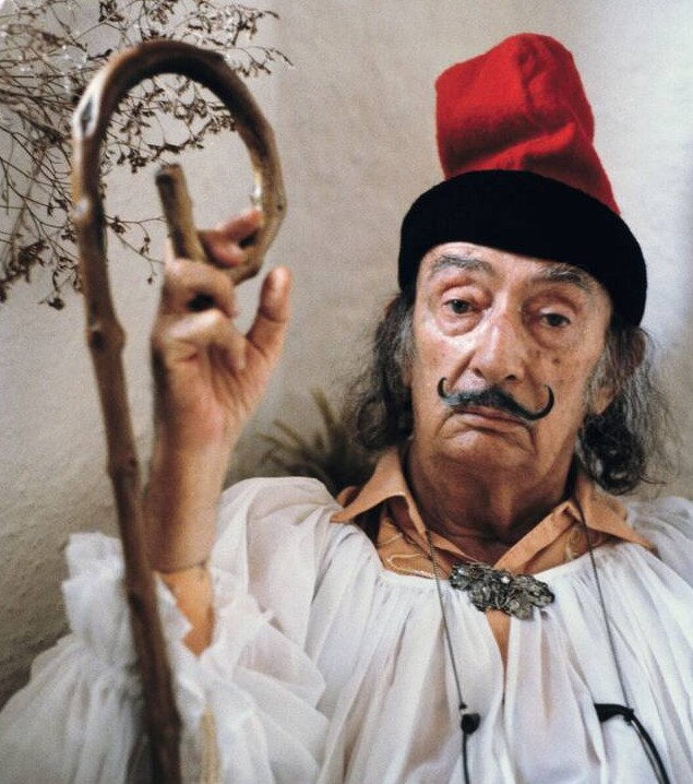 Сюрреалист Сальвадор Дали в портрете от Robert Lebeck