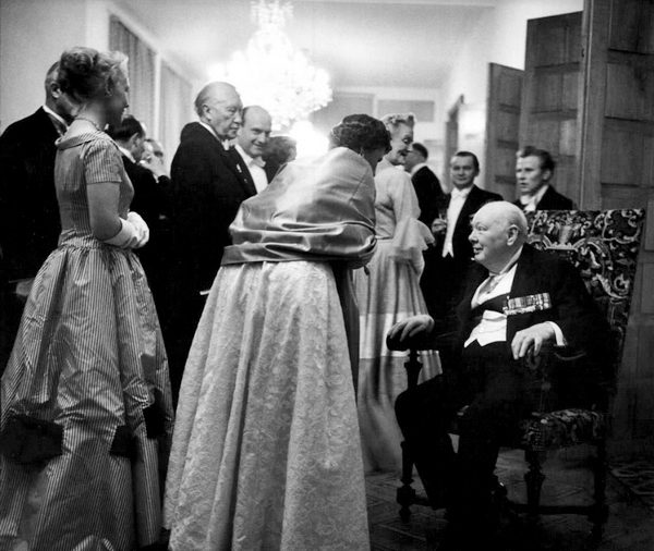 Уинстон Черчилль запечатлённый Robert Lebeck в 1956 году